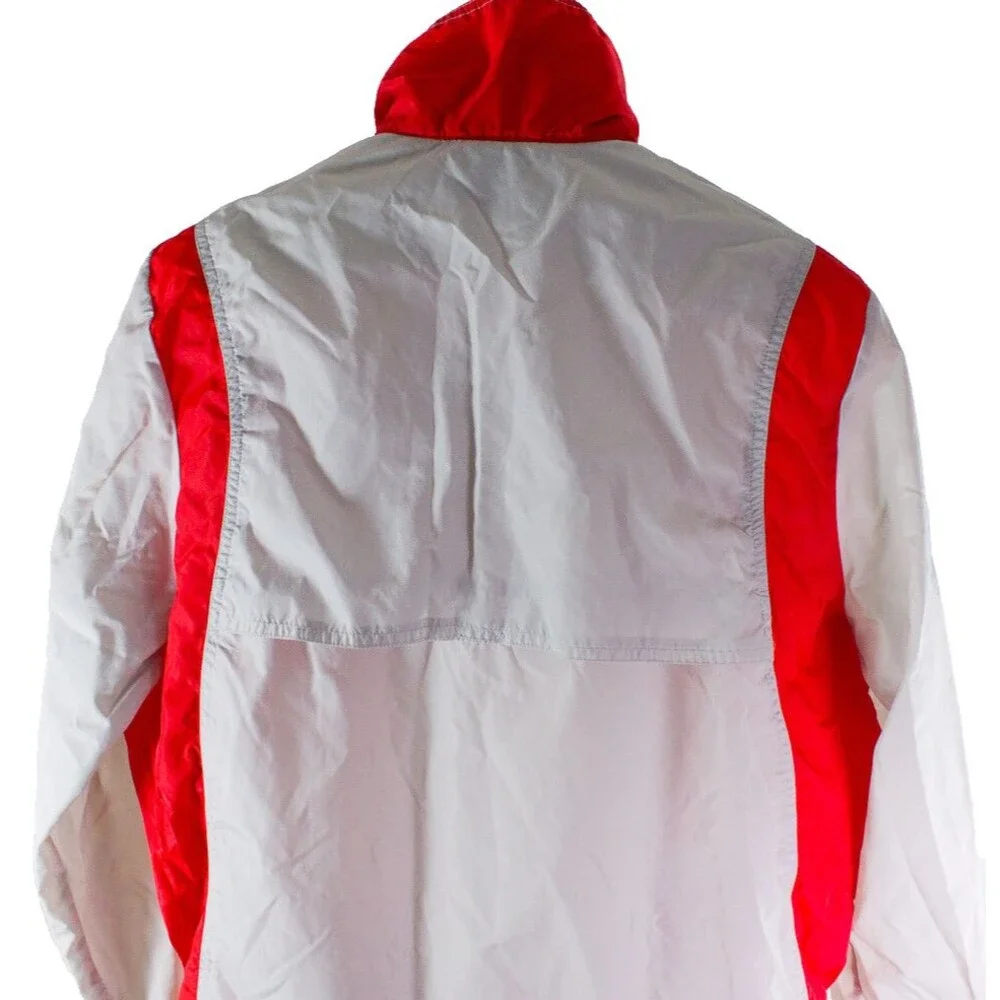 Nike Gray Tag Vintage Windbreaker Youth Size Large Color Block
